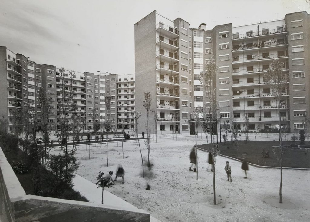 Parque Marqués de Suanzes Virgen del Trabajo 1970