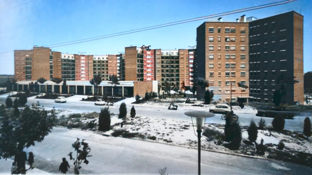 Parque Marqués de Suanzes Soportales 1970 Color